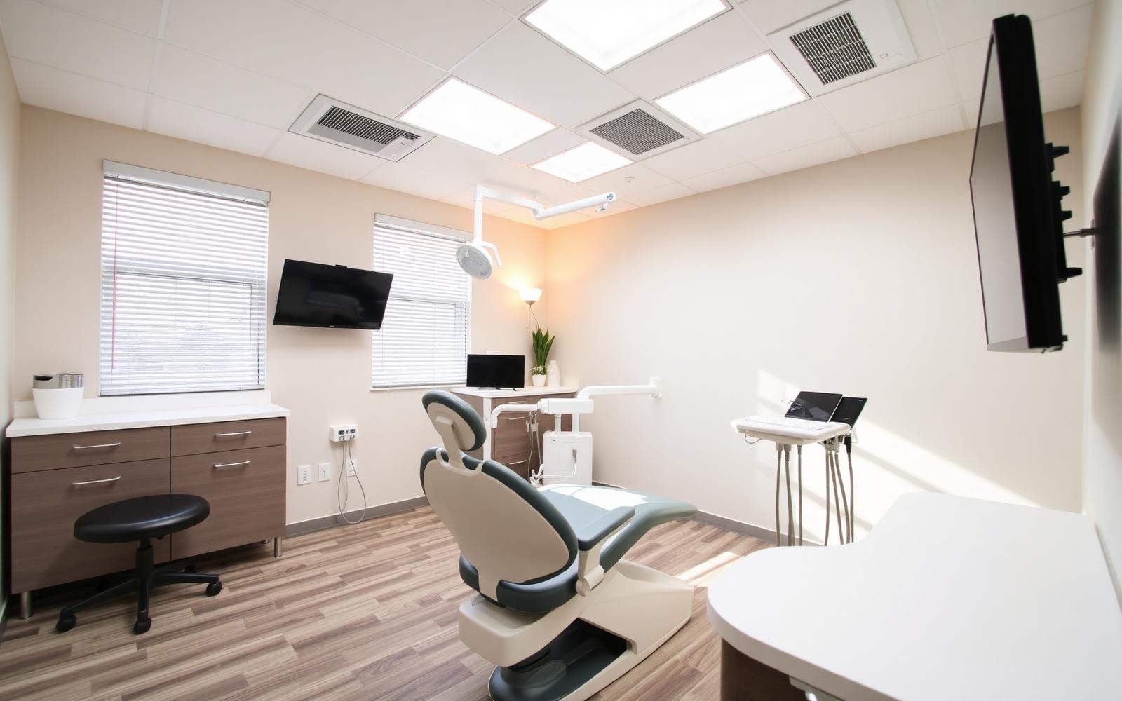 Modern treatment room at J-Test Dental Care